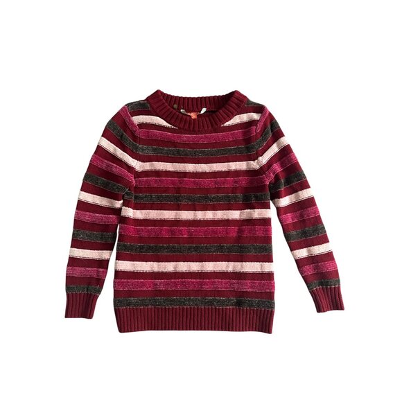 MODCLOTH Holiday Crewneck Striped Sweater Size X Small - Picture 5 of 6